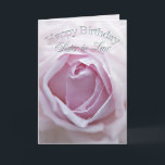 Para a cunhada, o cartão de aniversário com um<br><div class="desc">Um rosa pálido delicado aumentou no fim acima. Um cartão de aniversário lindo que você possa personalizar para transportar seus próprios sentimentos.</div>