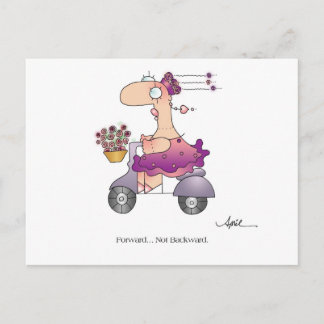 PARA A FRENTE! Cartão postal de April McCallum