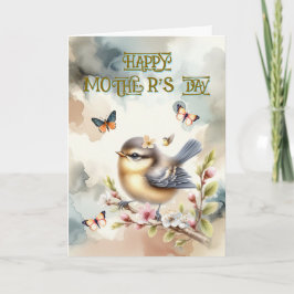 Para a mãe que nunca pára o cartão de Dia de as mã