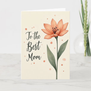 Para a Melhor Mãe Cartão de Flores