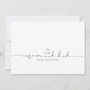 Para a minha Mãe e Pai no meu dia de casamento