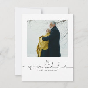 Para a minha Mãe e Pai no meu dia de casamento Fot