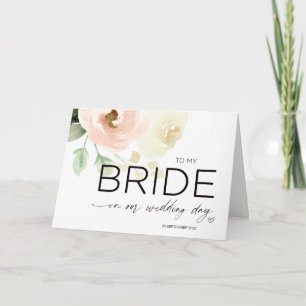 Para a minha noiva no nosso cartão de dia de casa