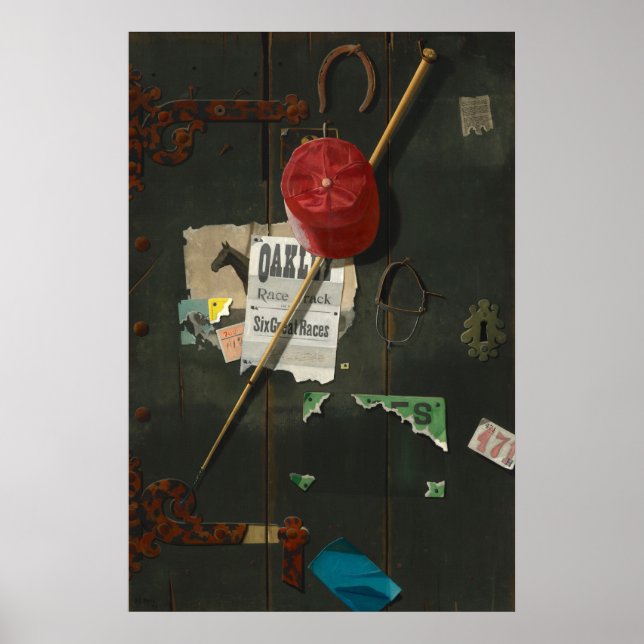 Para a pista, John Frederick Peto Fine Art Poster (Frente)