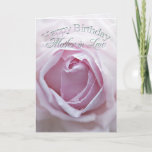 Para a sogra, o cartão de aniversário com um<br><div class="desc">Um rosa pálido delicado aumentou no fim acima. Um cartão de aniversário lindo que você possa personalizar para transportar seus próprios sentimentos.</div>