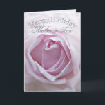 Para a sogra, o cartão de aniversário com um<br><div class="desc">Um rosa pálido delicado aumentou no fim acima. Um cartão de aniversário lindo que você possa personalizar para transportar seus próprios sentimentos.</div>