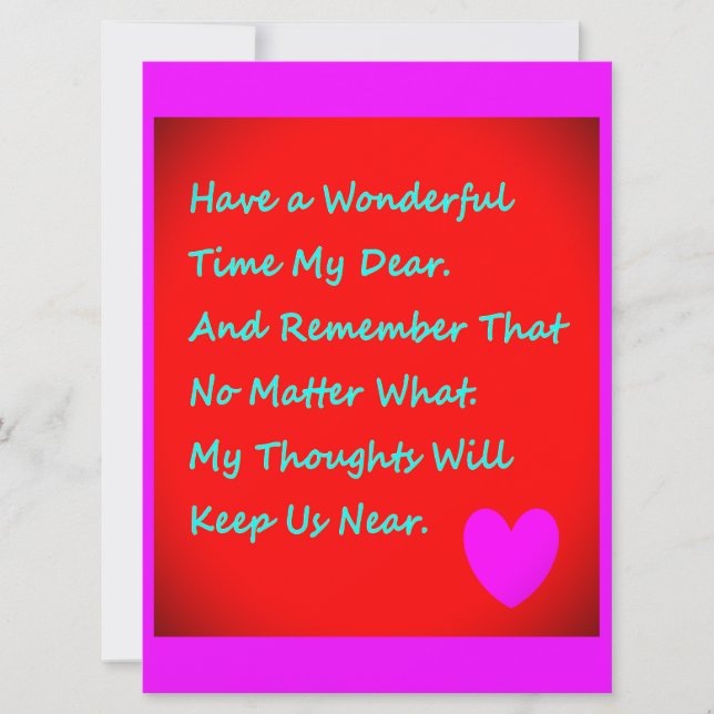 Para alguém especial com palavras para dizer-lhes  (Frente)