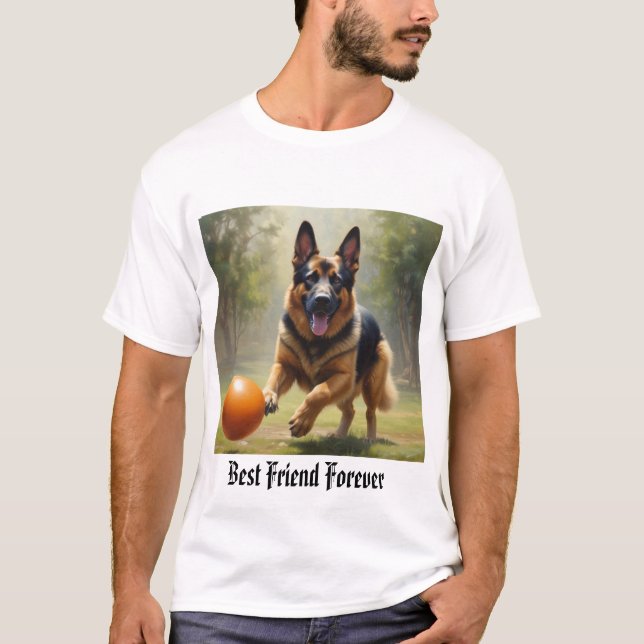 Para amantes de german shepherd, camiseta para ama (Frente)