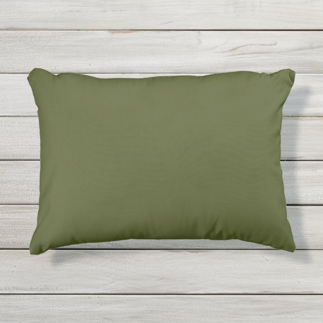 Para Ambientes Externos Almofada de Acento Exterior Verde Exército (Frente)