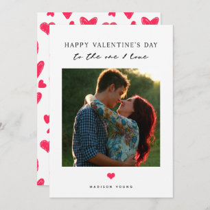 Para aquele que eu amo Cartão com fotos Namorados