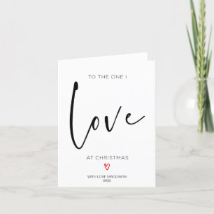 Para aquele que eu amo, cartão de Natal para o noi