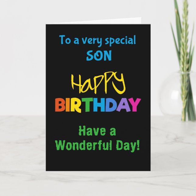 Para as cores do "Son Rainbow" no cartão de aniver (Frente)