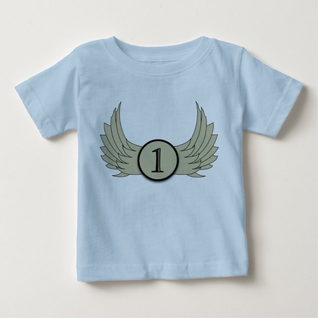 Para Bebê Asas (Idade 1) - Camiseta de Nova Jersey (Frente)