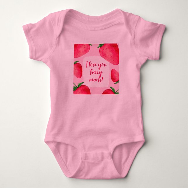 Para Bebê baby jersey body suite (Frente)