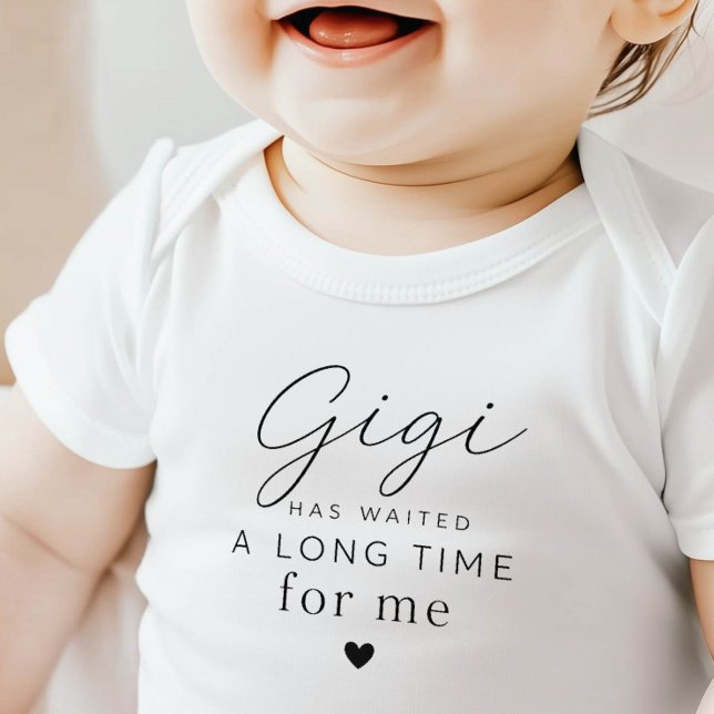 Para Bebê Body Bodysuit de Presente Gigi Has Waited (Criador carregado)