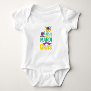 Para Bebê Body Bodysuit Pequeno Senhor Mardi Gras Baby