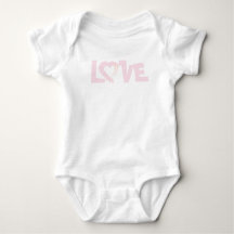 Body Bodysuit Rosa Pastel Coração de Amor