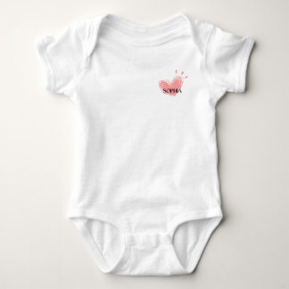 Para Bebê Body Bodysuit Sophia Heart 