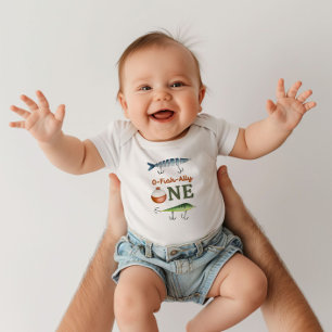Para Bebê Body de Aniversário de Pesca