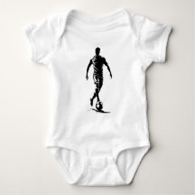 Body de arte minimalista com silhueta de jogador d