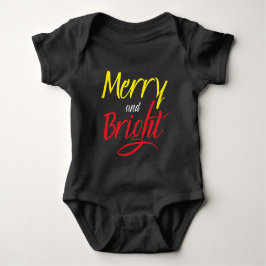 Para Bebê Body de Bebê: Alegre e Radiante (preto)