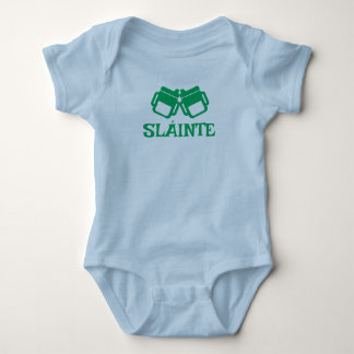 Para Bebê body de bebé azul SLÁINTE com bico