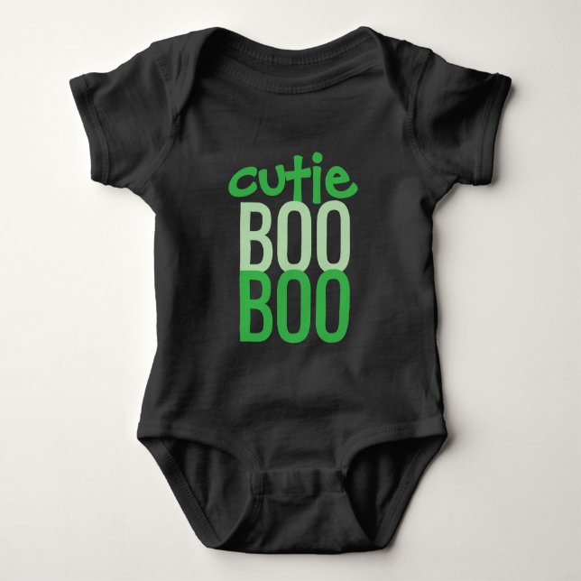 Para Bebê Body de Bebê: HALLOWEEN Cutie Boo #1 (Frente)