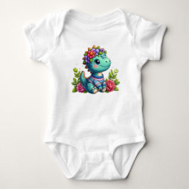 Para Bebê Body de bébé orné d’un adorable dinosaure en subli