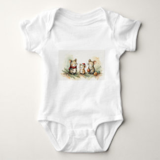 Para Bebê Body de Bebê: Três ratinhos doces