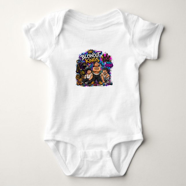 Para Bebê Body de Blowout Kings (Frente)
