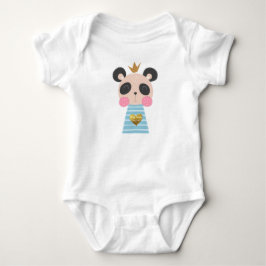 Para Bebê Body de Jersey King Panda Baby