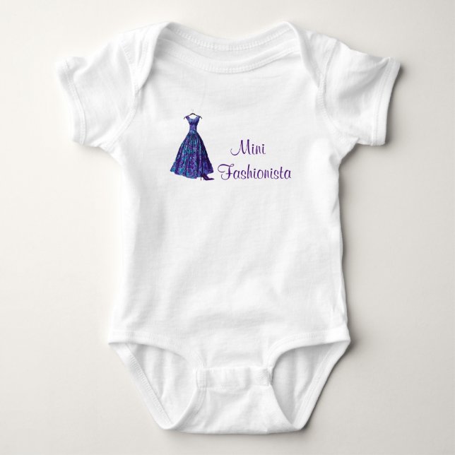 Para Bebê Body de Mini Fashionista (Frente)