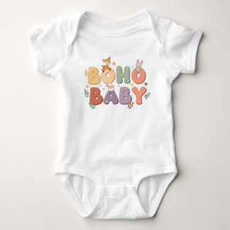 Para Bebê Body de Uma Peça Boho Baby Pastel
