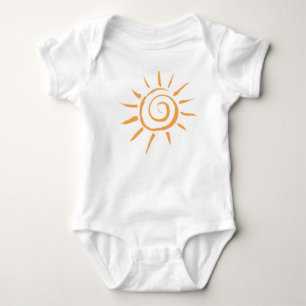 Para Bebê Body Happy Sunshine Baby - Sol Amarelo Fofo