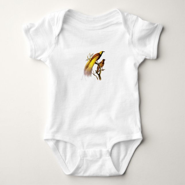 Para Bebê Body Infantil com Desenho de Pássaros (Frente)
