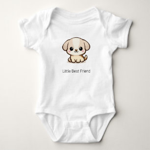 Para Bebê Body Infantil de Cachorrinho Chibi Fofo -Pequeno M
