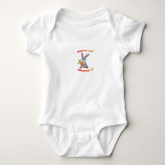 Para Bebê Body Infantil de Coelhinho Fofo - Nome Personaliza