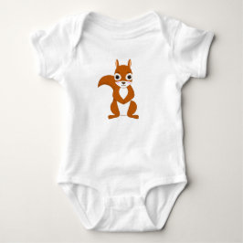 Para Bebê Body Infantil de design Kawaii Esquilo Fofo