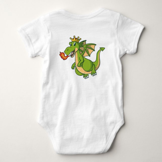 Para Bebê Body Infantil de Dragão – Roupa Fofo e Confortável (Verso)