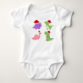 Para Bebê Body Infantil Dinossauros Natal Fofo