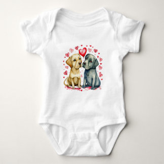 Para Bebê Body Infantil Dois Cachorros Apaixonados – Amor de