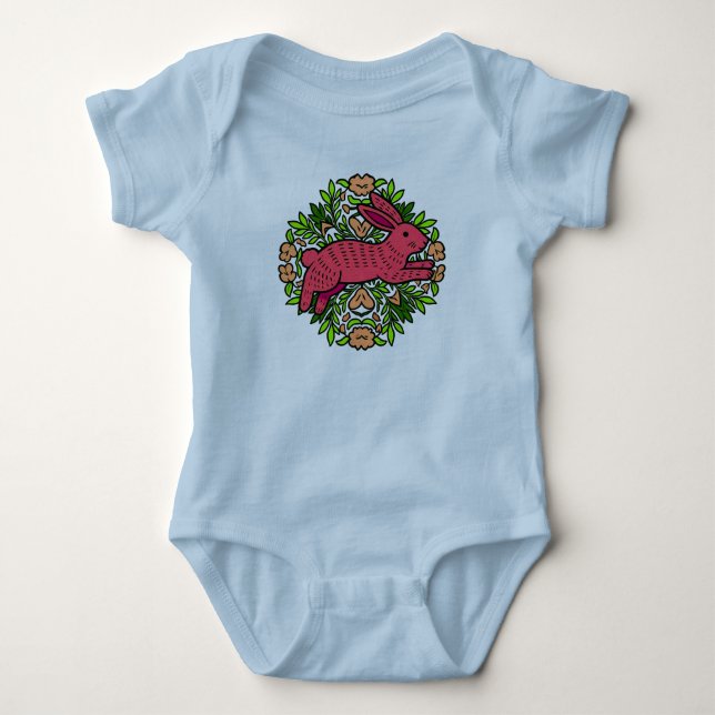 Para Bebê Body Infantil Dragão Floral Fofo (Frente)