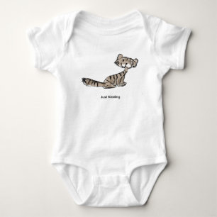 Para Bebê Body Infantil Engraçado de Gatinho 'Brincadeira'