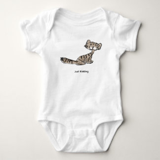 Para Bebê Body Infantil Engraçado de Gatinho 'Brincadeira'