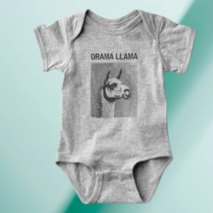 Para Bebê Body Infantil Engraçado Drama Llama
