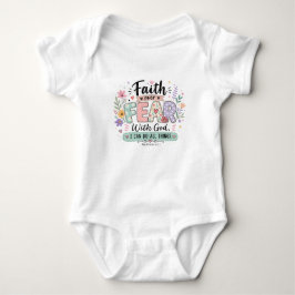 Para Bebê Body Infantil Fé acima do Medo Filipenses 4:13