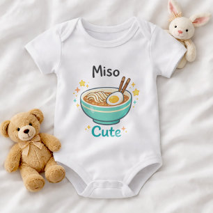 Para Bebê Body Infantil Funny Ramen Baby Miso Fofo