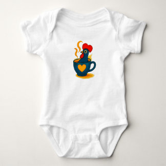 Para Bebê Body Infantil Galo de Barcelos Café –