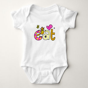 Para Bebê Body Infantil Gatinho Tricolor - Presente de Roupa