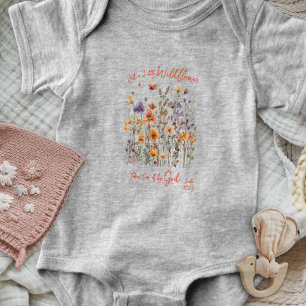 Para Bebê Body Infantil Just a Little Wildflower Baby Girl